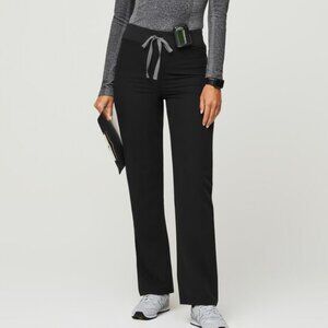 FIGS High Waisted Livingston Basic Scrub Pants - Black 4XL